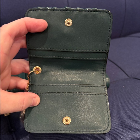 Victoria's Secret Teal Quilted Bag and Wallet Set - Picture 3 of 4